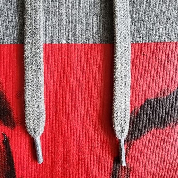 JW Anderson, Eyes Printed Hoodie, Heather Grey - Picture 8 of 11